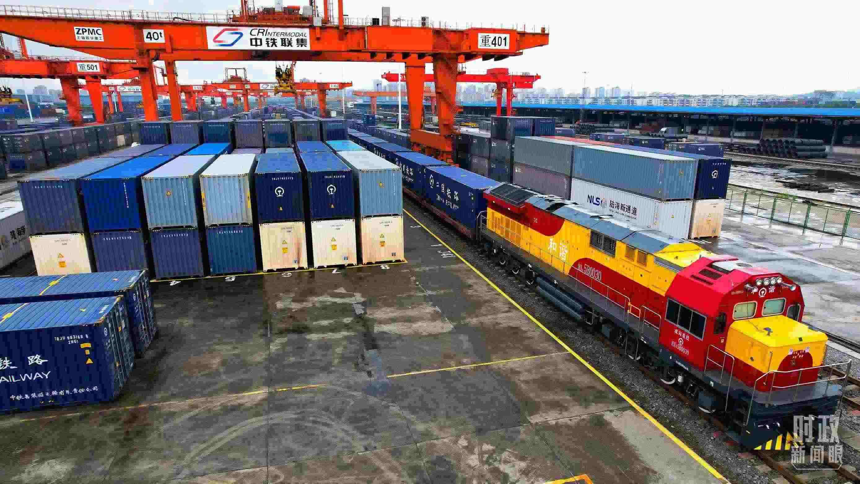 △重慶國際物流樞紐園區(qū)。（總臺記者劉雨拍攝）