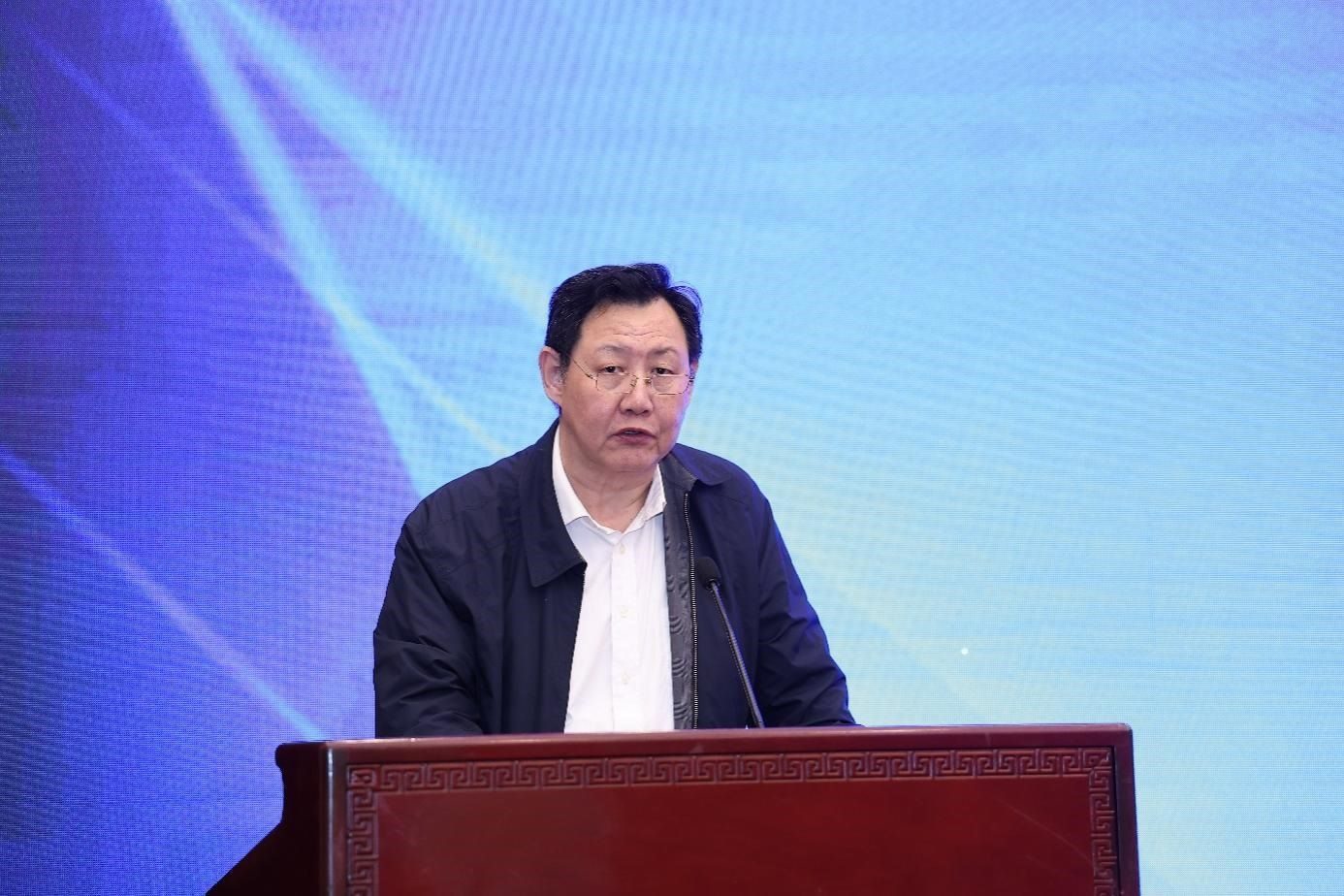 中國(guó)物流與采購(gòu)聯(lián)合會(huì)黨委副書記余平致辭。主辦方供圖