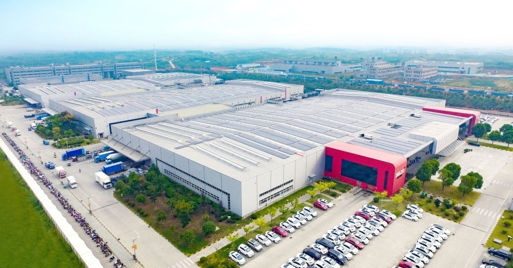 圖為德力西電氣蕪湖工廠（無人機(jī)照片）。（德力西集團(tuán)供圖）