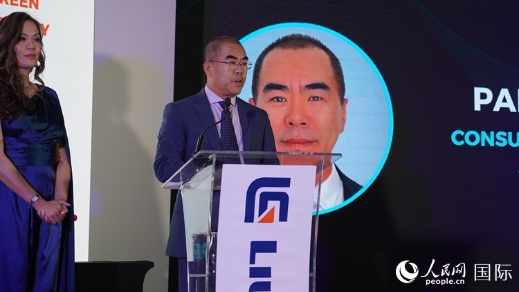 中國駐約翰內(nèi)斯堡總領事潘慶江發(fā)言致辭。人民網(wǎng) 張茜攝