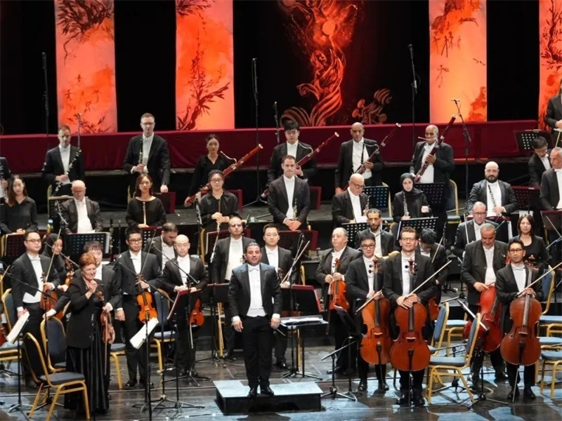 阿爾及爾歌劇院交響樂(lè)團(tuán)演出活動(dòng)現(xiàn)場(chǎng)。蘇州交響樂(lè)團(tuán)供圖