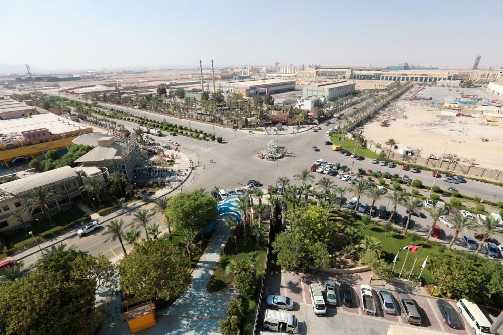 這是2023年8月10日在埃及蘇伊士省拍攝的中埃·泰達(dá)蘇伊士經(jīng)貿(mào)合作區(qū)。新華社記者 隋先凱 攝