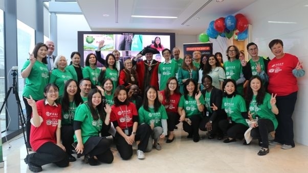 中國銀行倫敦分行參與倫敦金融城慈善日活動。資料圖片