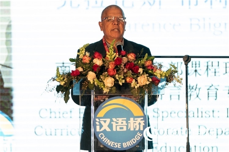 南非基教部專家克拉倫斯·布利格諾特做主旨發(fā)言。人民日報非洲中心分社 希拉茲·莫林攝