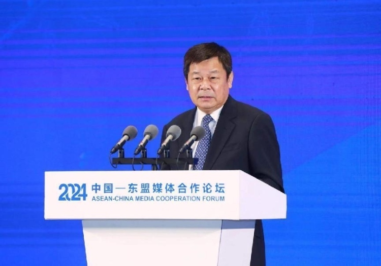 杜占元致辭。中國外文局供圖