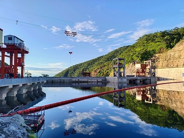 剛果（金）布桑加水電站水庫。中鐵資源集團(tuán)供圖