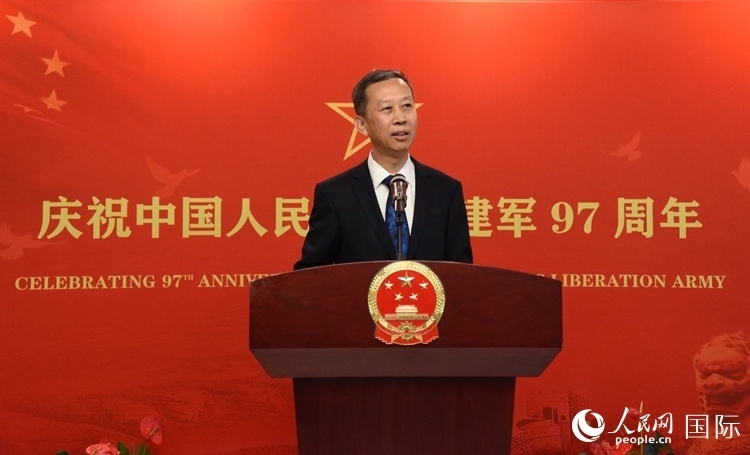 中國駐瑞典大使崔愛民致辭。人民網(wǎng)記者 殷淼攝