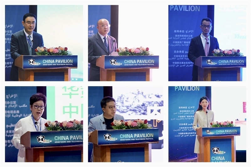 中國(guó)視聽(tīng)機(jī)構(gòu)代表推介優(yōu)秀作品。主辦方供圖