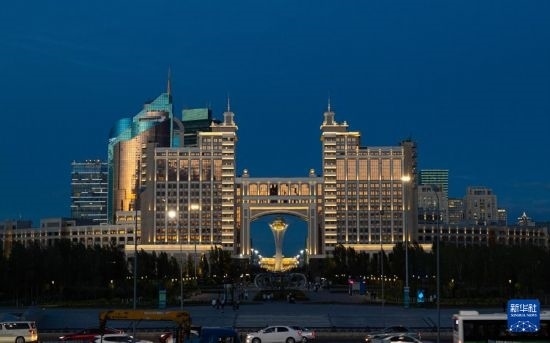 這是7月1日拍攝的哈薩克斯坦首都阿斯塔納街景。新華社記者 白雪騏 攝