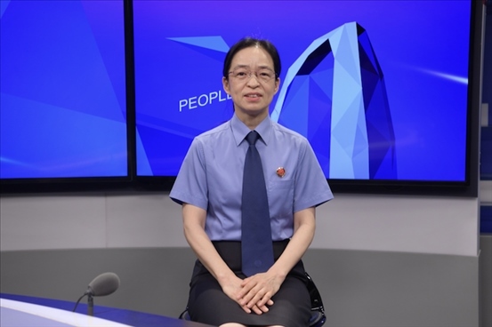 最高人民檢察院行政檢察廳二級(jí)高級(jí)檢察官?gòu)埩⑿?。人民網(wǎng)記者 王曉嘯攝