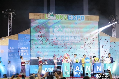 7月9日，2024年蘭納博覽會(huì)開(kāi)幕式在清邁國(guó)際會(huì)展中心舉行。人民網(wǎng)記者楊一攝