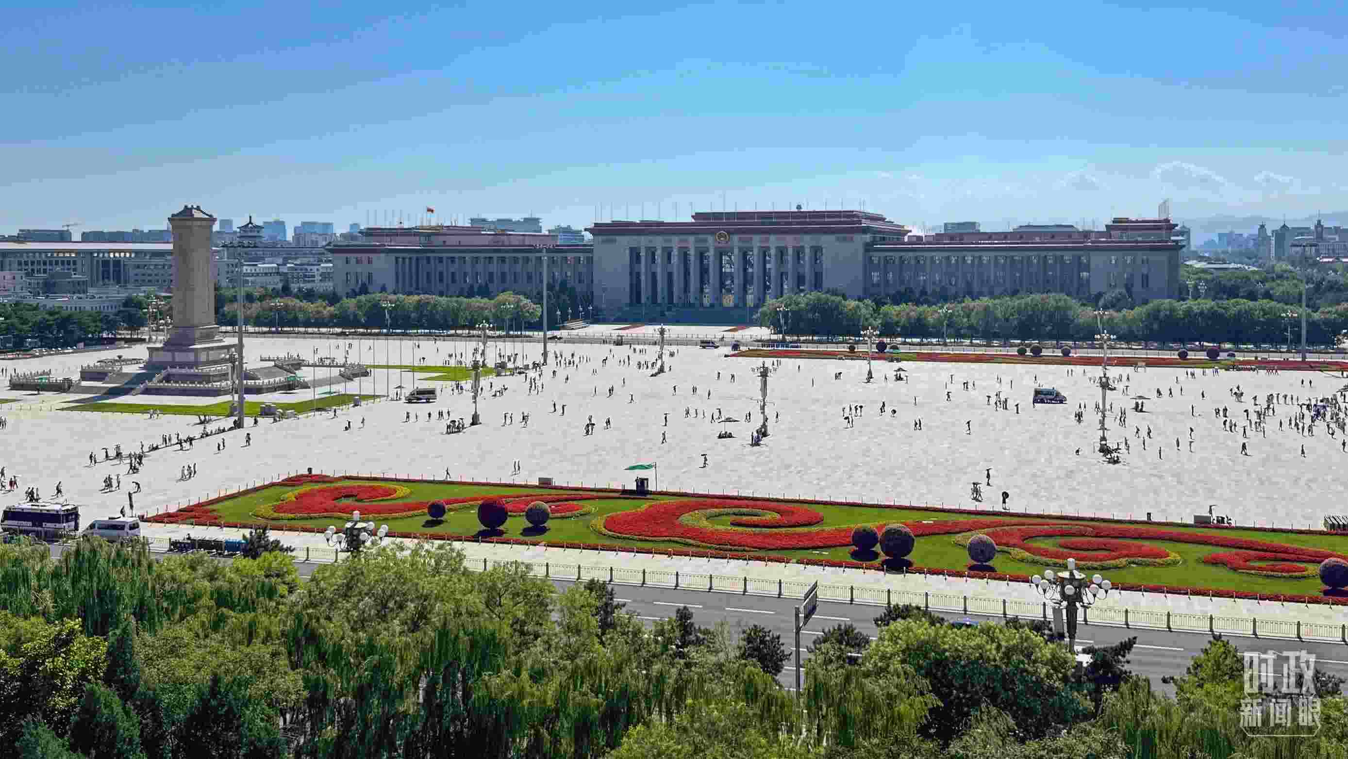 △北京天安門廣場(chǎng)。（總臺(tái)央視記者蔣碩拍攝）