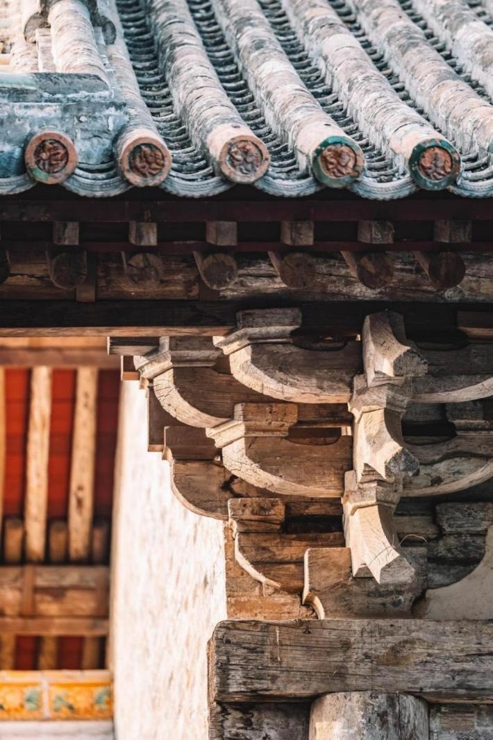 高平市古建資圣寺斗拱結(jié)構(gòu)。王劍攝