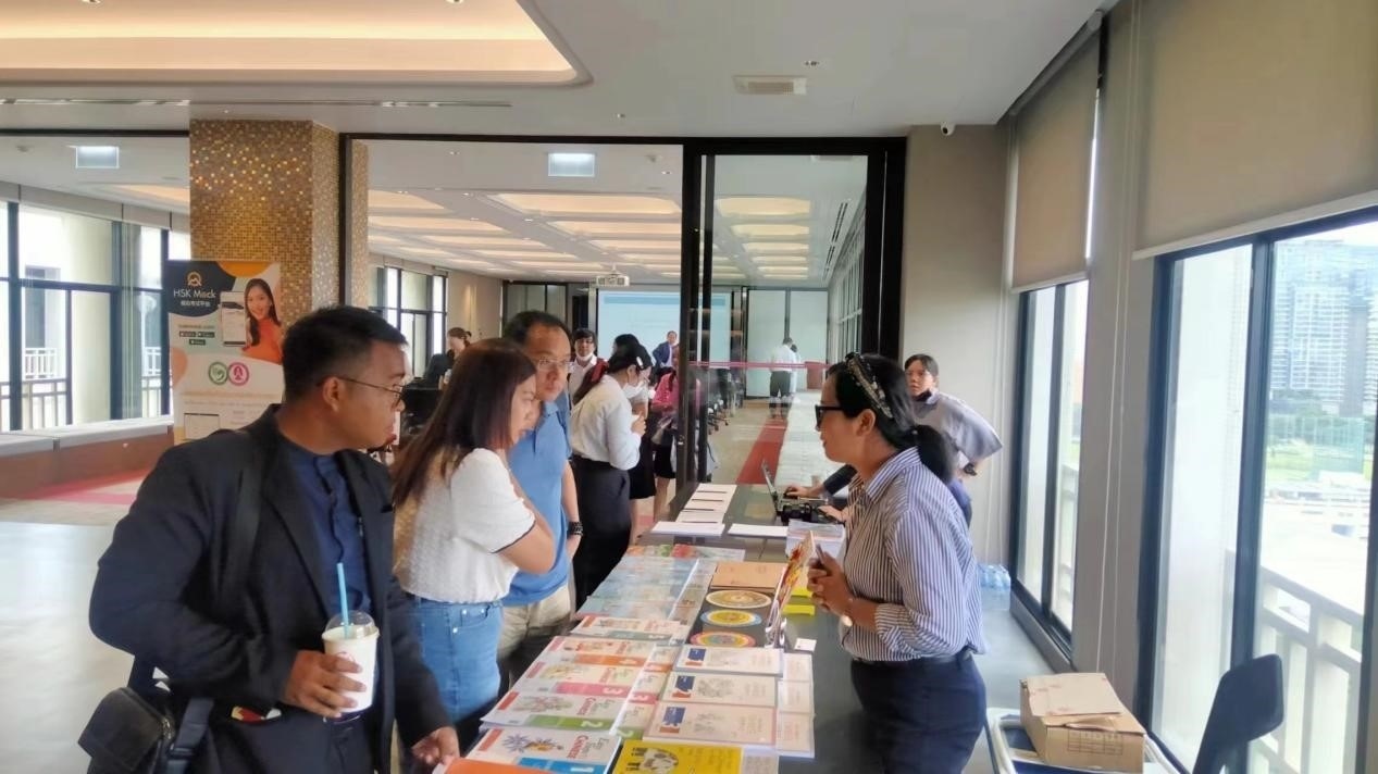 泰國(guó)中文教育精英教師高端培訓(xùn)活動(dòng)現(xiàn)場(chǎng)。泰國(guó)朱拉隆功大學(xué)孔子學(xué)院供圖