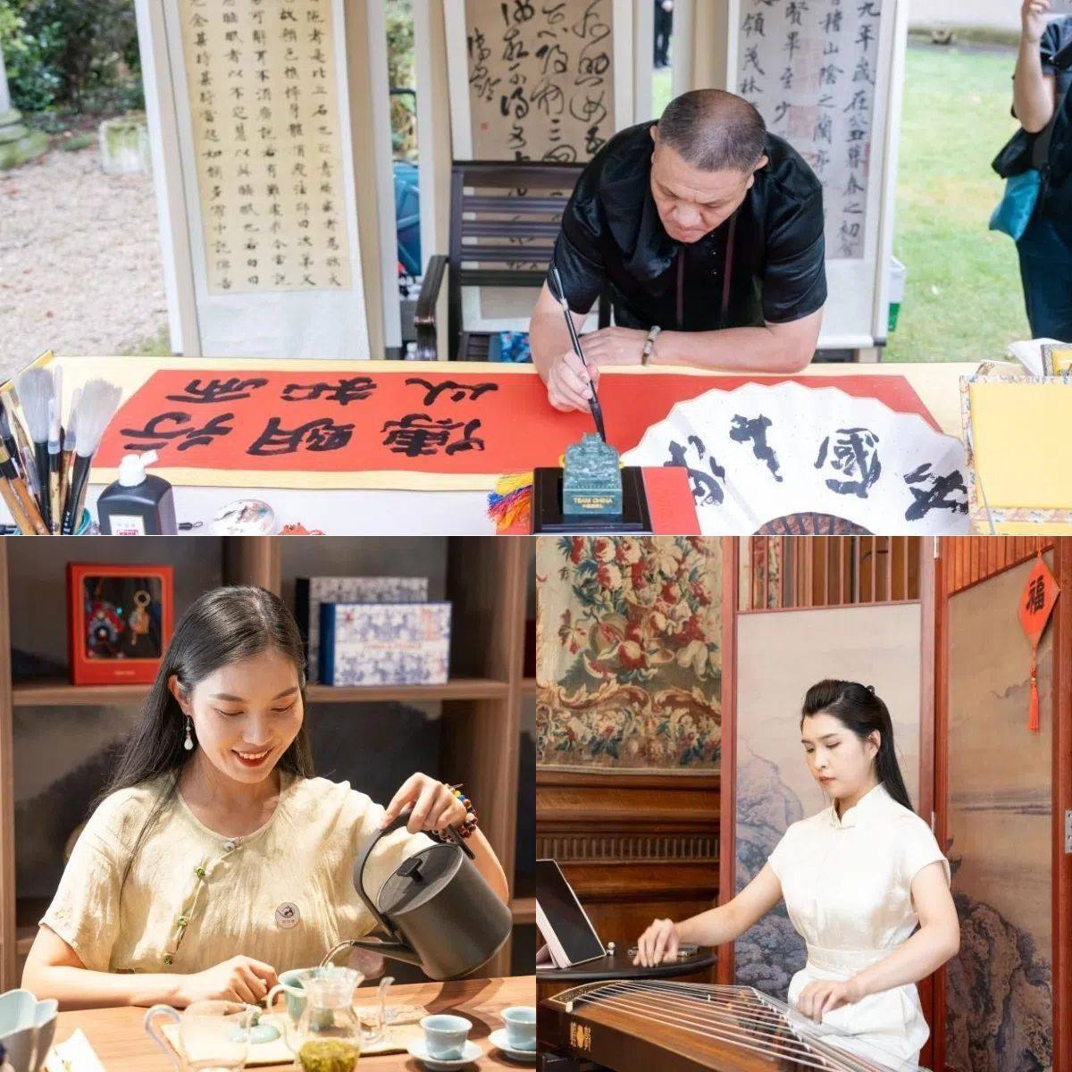 中國(guó)非遺與傳統(tǒng)文化展區(qū)引人入勝。 “中國(guó)之家”供圖