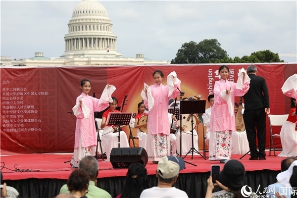 2、在華盛頓中國文化節(jié)活動上，還進行了豐富多樣的中國文化演出。 人民網(wǎng)記者 李志偉攝