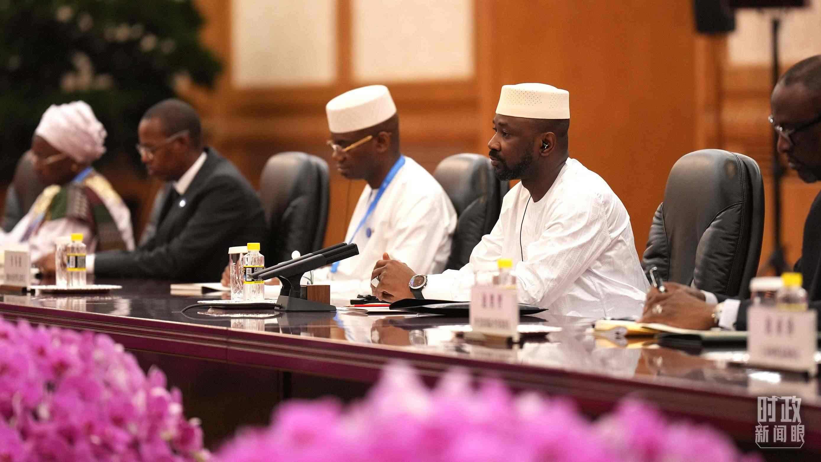 △馬里總統(tǒng)戈伊塔。（總臺記者李晉拍攝）