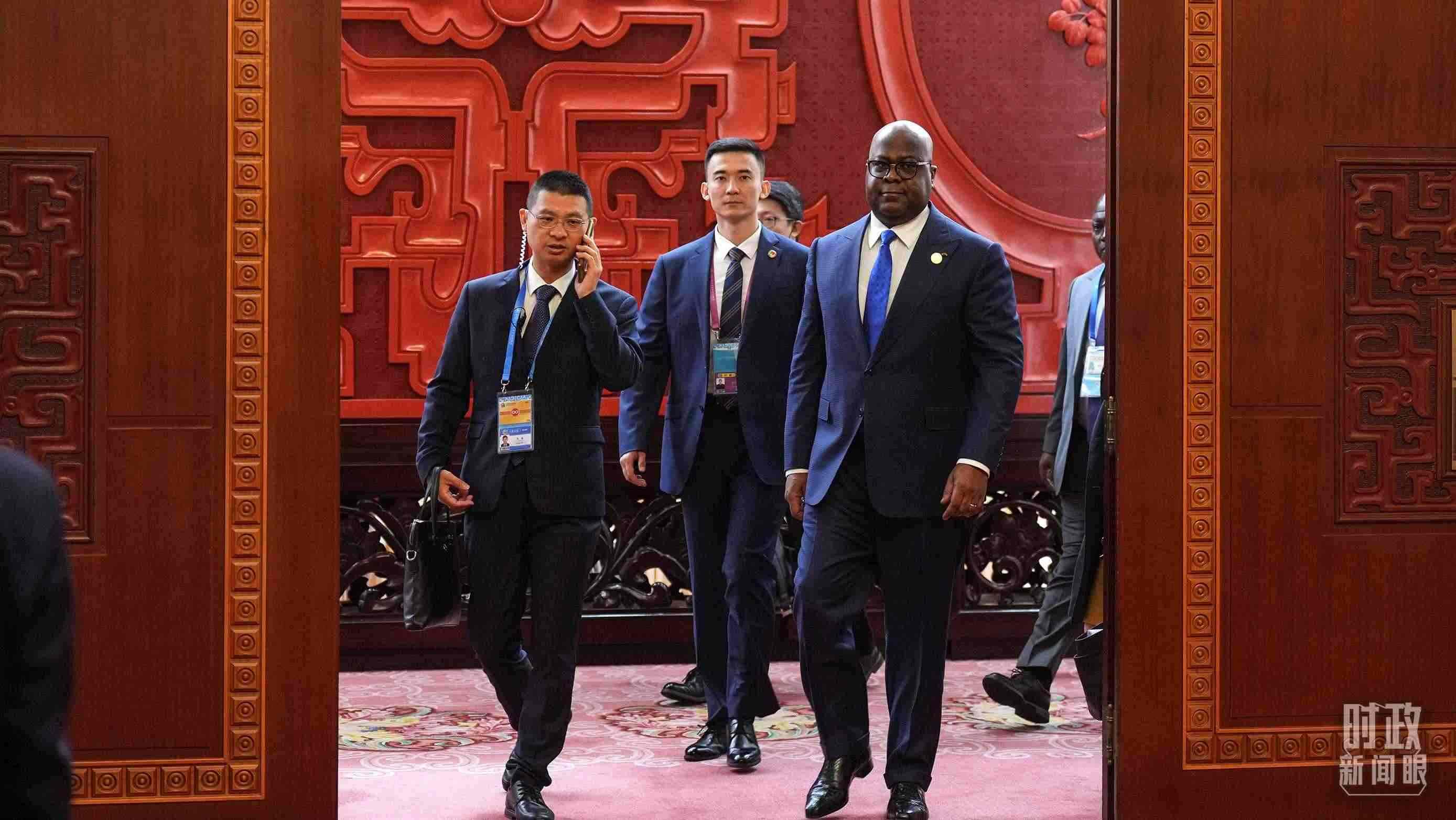 △剛果（金）總統(tǒng)齊塞克迪。（總臺記者李晉拍攝）