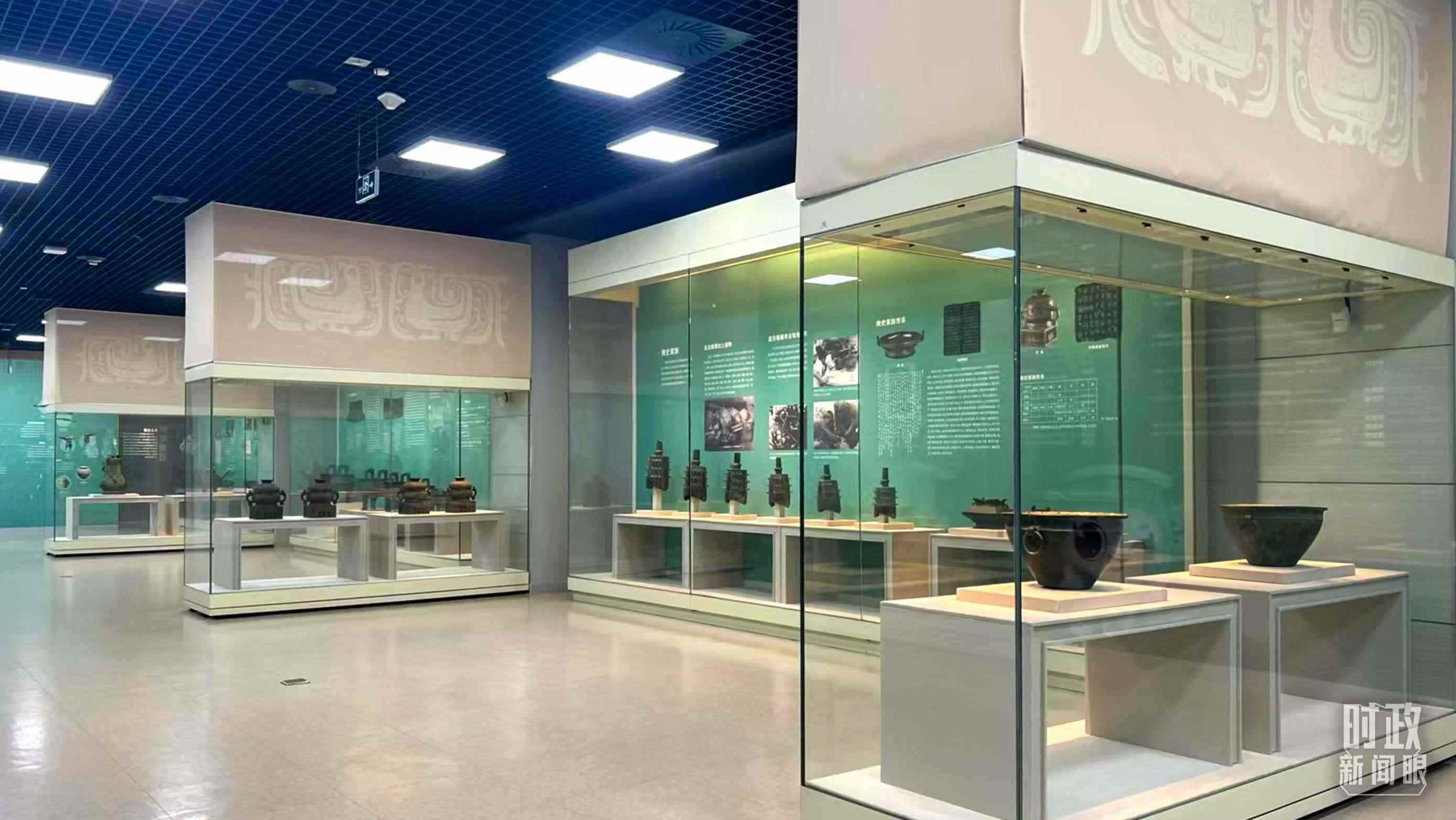 △ 寶雞青銅器博物院內(nèi)展陳。（總臺(tái)記者崔剛拍攝）