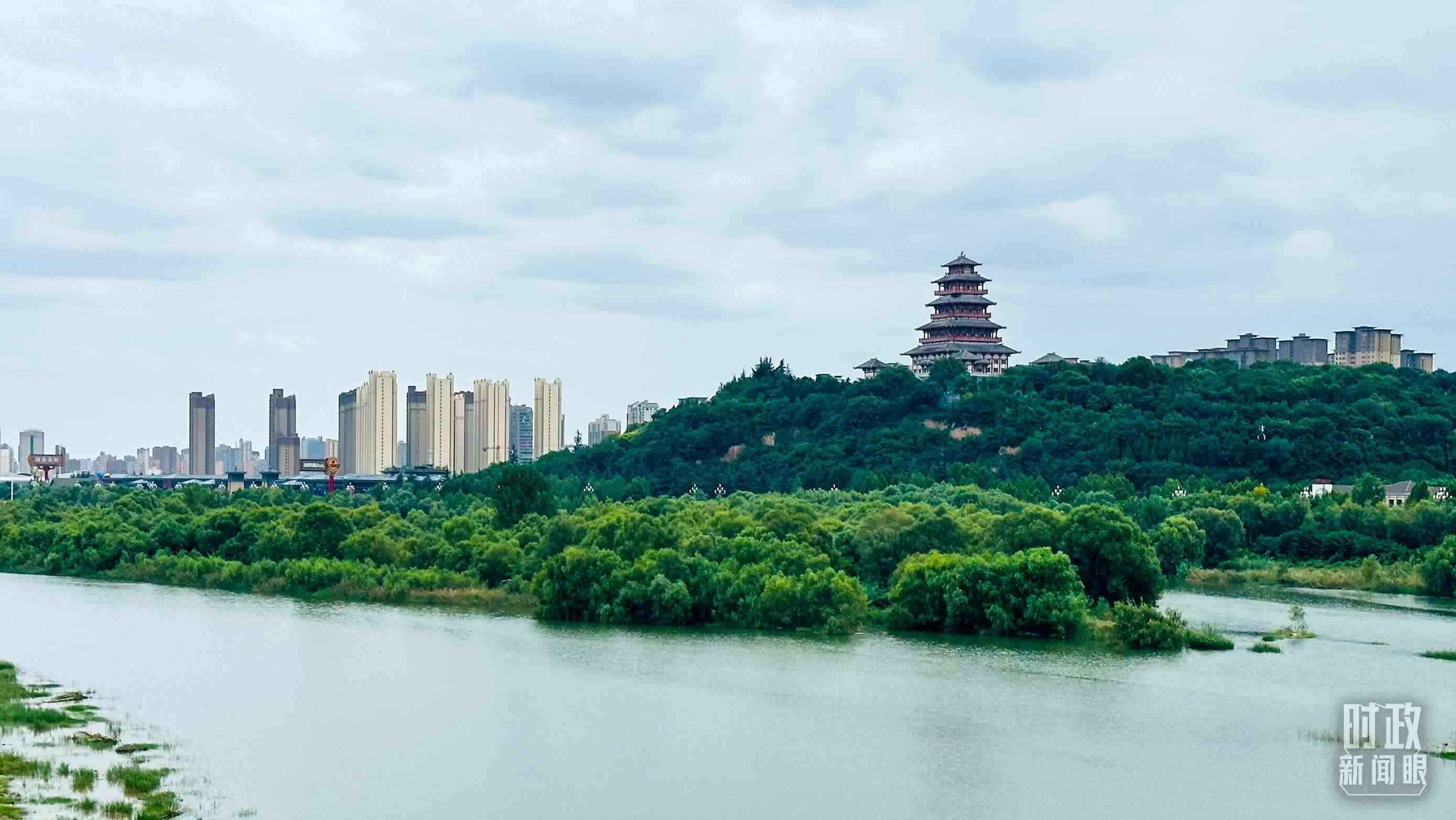 △黃河的第一大支流——渭河。（總臺央視記者范一鳴拍攝）