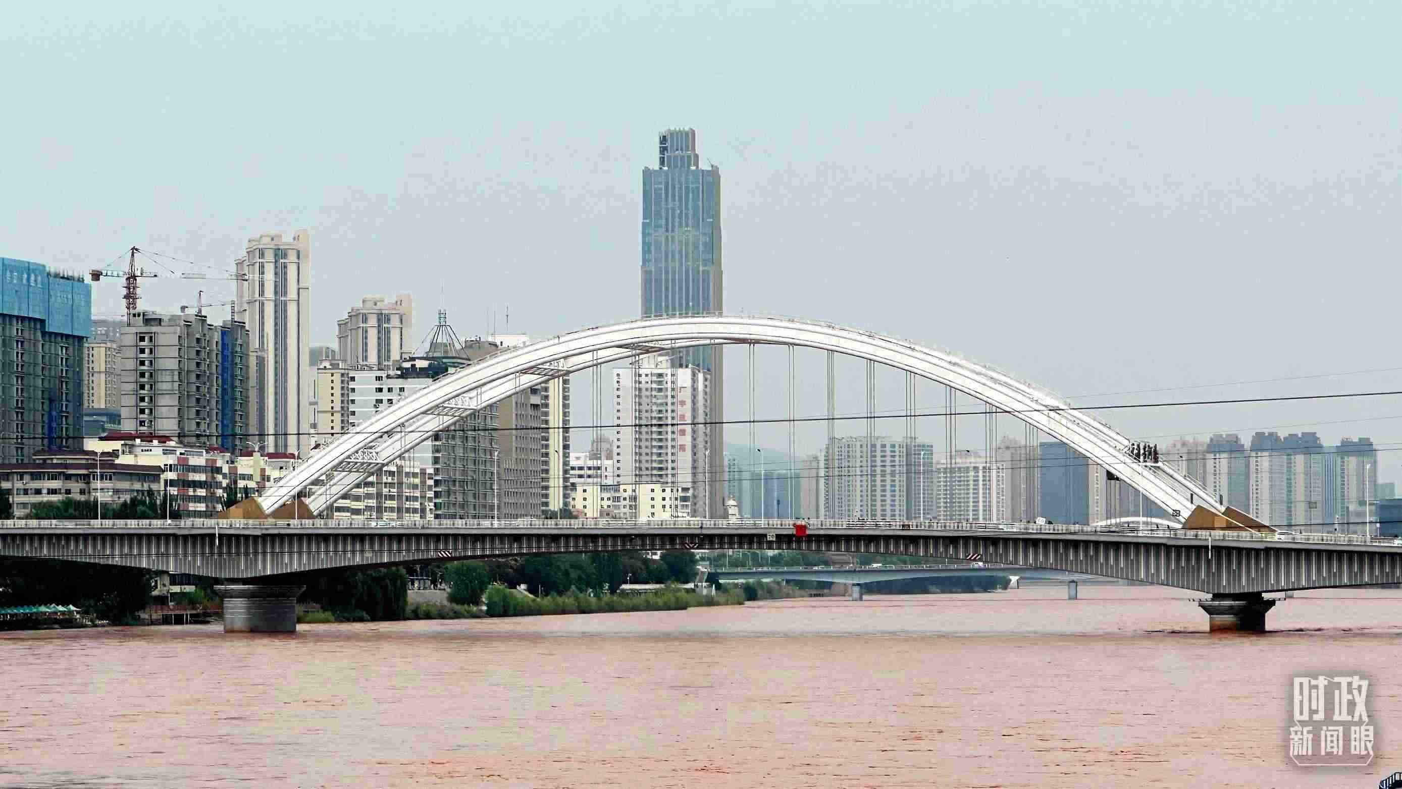 △黃河蘭州段。（總臺央視記者范一鳴拍攝）