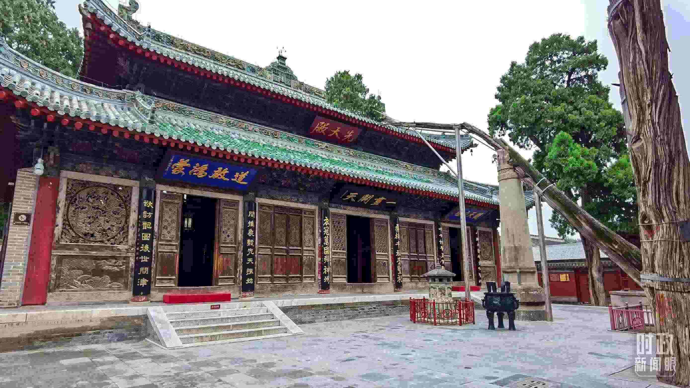 △ 伏羲廟。（總臺(tái)央視記者郭鴻拍攝）