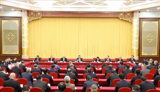 2024年3月6日，中共中央總書記、國(guó)家主席、中央軍委主席習(xí)近平看望參加全國(guó)政協(xié)十四屆二次會(huì)議的民革、科技界、環(huán)境資源界委員，并參加聯(lián)組會(huì)，聽取意見和建議。新華社記者 黃敬文 攝