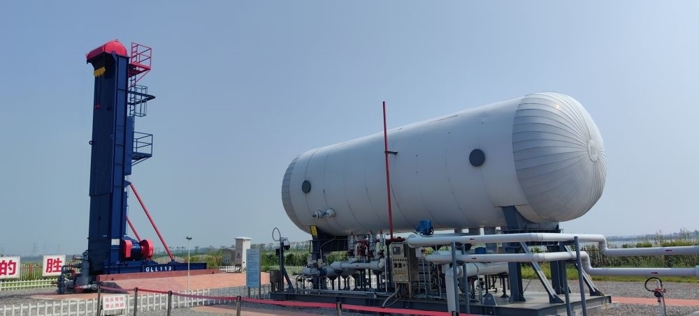 2024年8月30日，勝利油田萊113區(qū)塊CCUS項目現(xiàn)場。新華社記者 陳國峰 攝