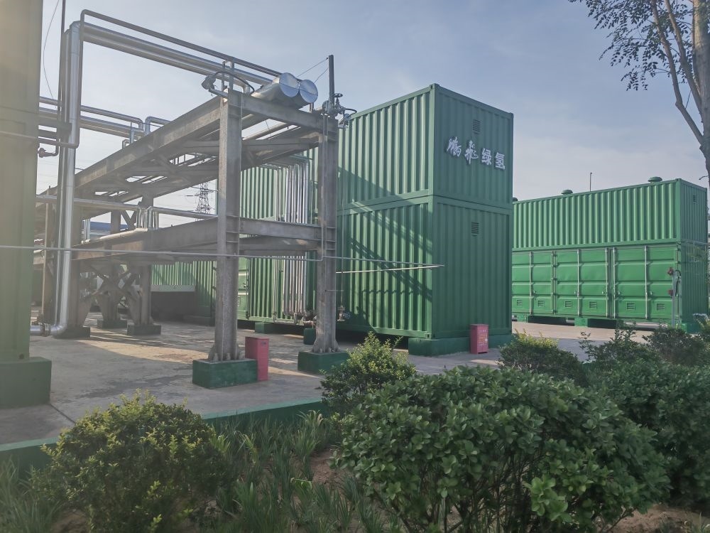 2024年9月4日，位于鵬飛集團的電解水制氫項目。新華社記者 王勁玉 攝