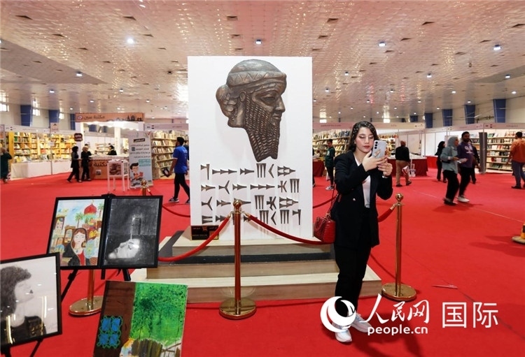 展廳一角。人民網(wǎng)中東中心分社奧馬爾·哈利勒攝