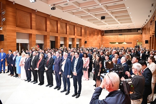 招待會現(xiàn)場。孫瑋 攝