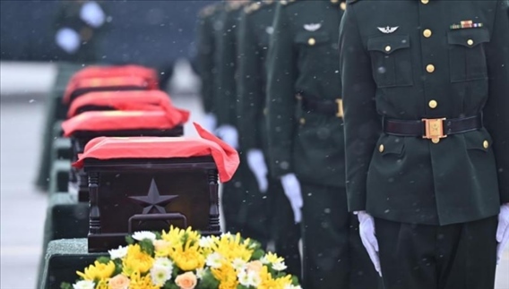 2023年11月，第十批在韓中國人民志愿軍烈士遺骸回到祖國