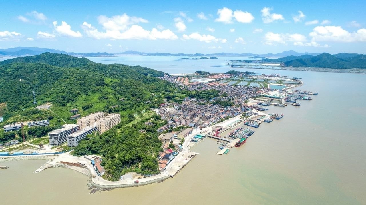 航拍視角看今日螞蟻島。螞蟻島管委會(huì)供圖