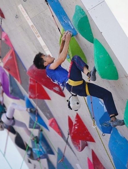 小運動員在比賽中。主辦方供圖