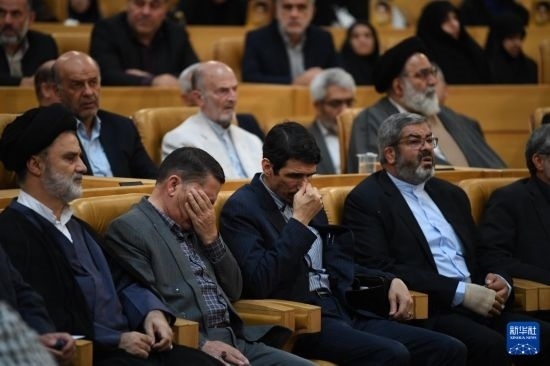 這是10月7日在伊朗首都德黑蘭拍攝的第七屆聲援巴勒斯坦兒童和青少年國際會議現(xiàn)場。新華社記者 沙達提 攝