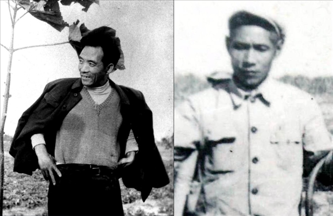 拼版照片：左圖為焦裕祿資料照片；右圖為谷文昌資料照片。