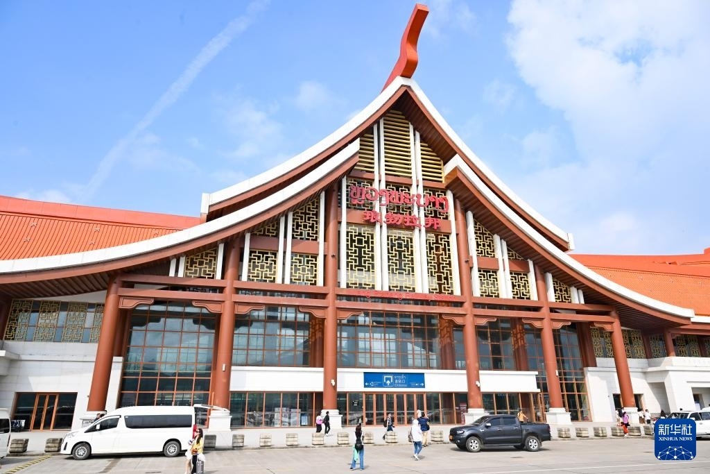 這是10月12日在老撾拍攝的瑯勃拉邦車站。新華社記者 程一恒 攝