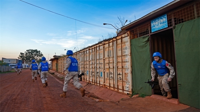 支援加強警戒點位。孫亞斌攝