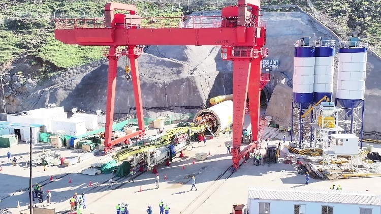 項目步進(jìn)現(xiàn)場。中水電十一局供圖