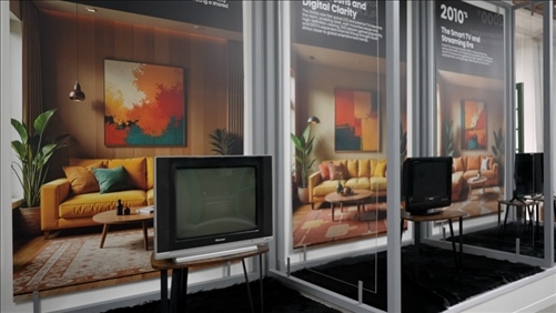 海信顯示技術(shù)展示畫作。海信南非公司供圖