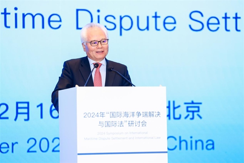 華陽海洋研究中心理事長、中國南海研究院學(xué)術(shù)委員會主席吳士存在開幕式致歡迎辭。華陽海洋研究中心供圖