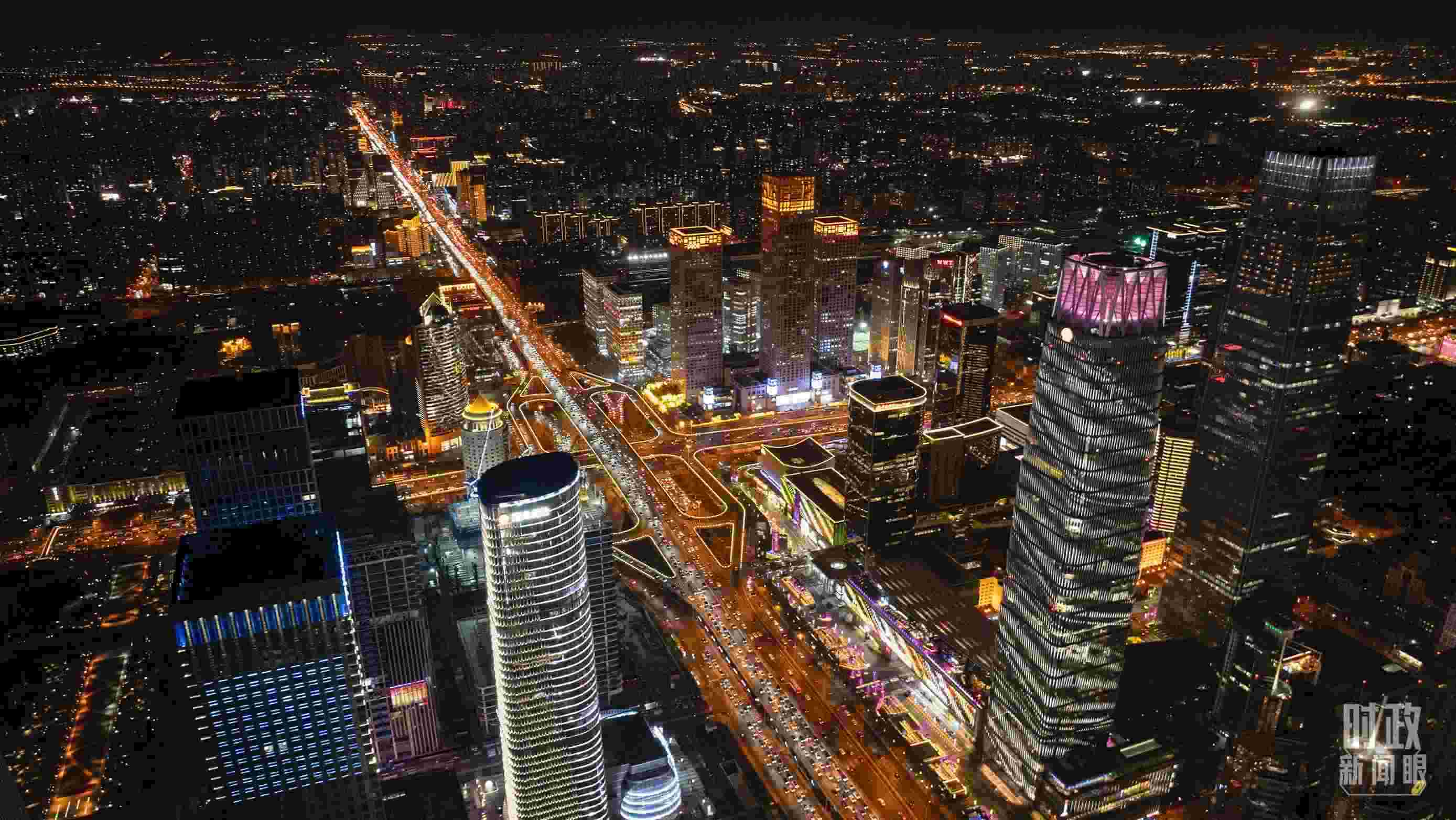 △北京CBD（中央商務(wù)區(qū)）。（總臺(tái)記者郭增浩拍攝）