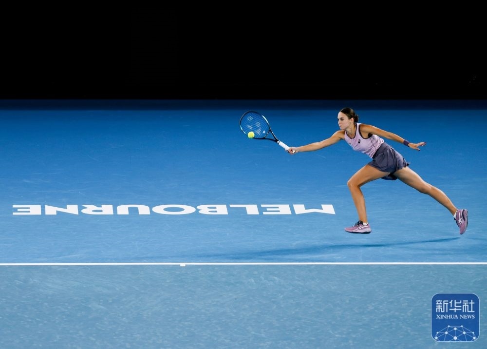 ↑托多尼在比賽中回球。新華社記者 馬平 攝