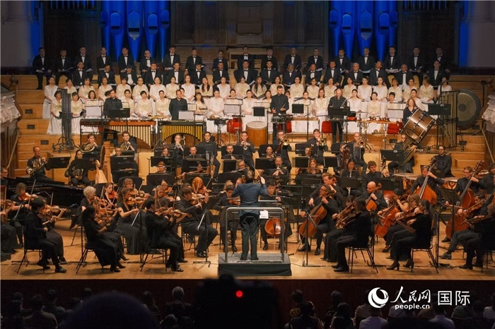 奧克蘭市政廳《空海》交響曲演出現(xiàn)場(chǎng)。張波若攝