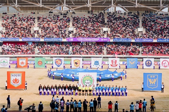 2025賽季女超聯(lián)賽開幕式現(xiàn)場。主辦方供圖