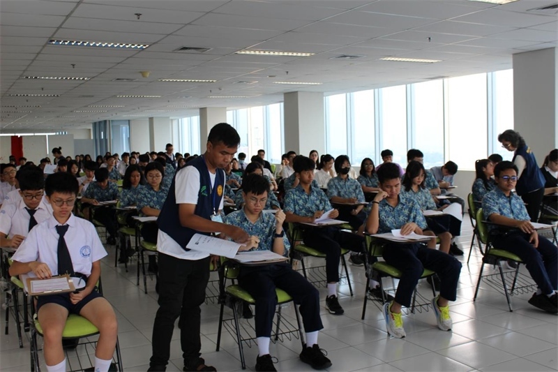 考試現(xiàn)場。印尼雅加達華文教育協(xié)調(diào)機構(gòu)供圖