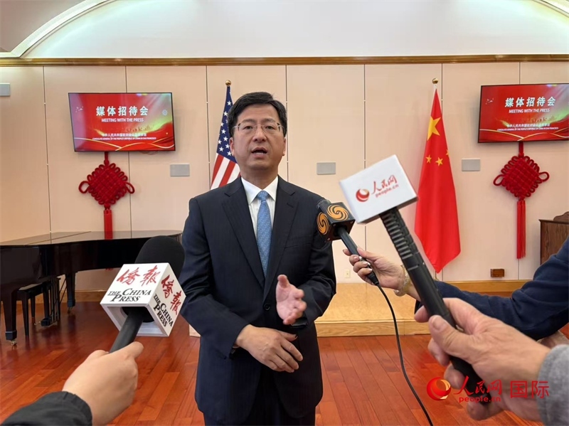 張建敏接受人民網(wǎng)等媒體記者采訪。人民網(wǎng) 鄧圩攝