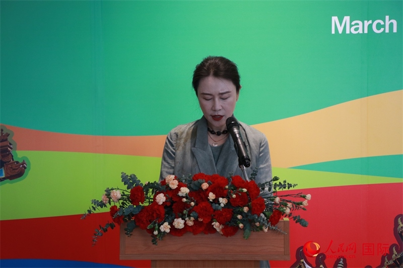 華彬文化基金會(huì)秘書長(zhǎng)盧戰(zhàn)發(fā)表講話。朱瀟逸攝