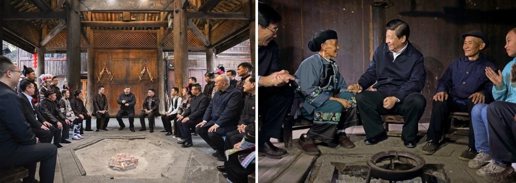 左圖由新華社記者謝環(huán)馳拍攝；右圖由新華社記者蘭紅光拍攝。