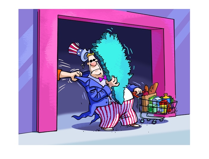 漫畫作者：馬宏亮（人民網(wǎng)版權(quán)圖片，未經(jīng)授權(quán)請(qǐng)勿轉(zhuǎn)載。）